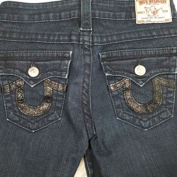 True Religion Straight Leg Jeans Size 24 - Picture 3 of 6